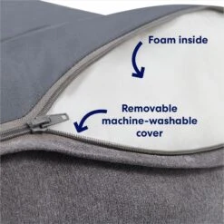 Frisco Plush Orthopedic Bolster Dog Bed W/Removable Cover -Frisco 129511 PT2. AC SS1800 V1700243664