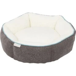 Frisco Sherpa Hexagon Bolster Cat & Dog Bed -Frisco 144813 PT2. AC SS1800 V1566404009