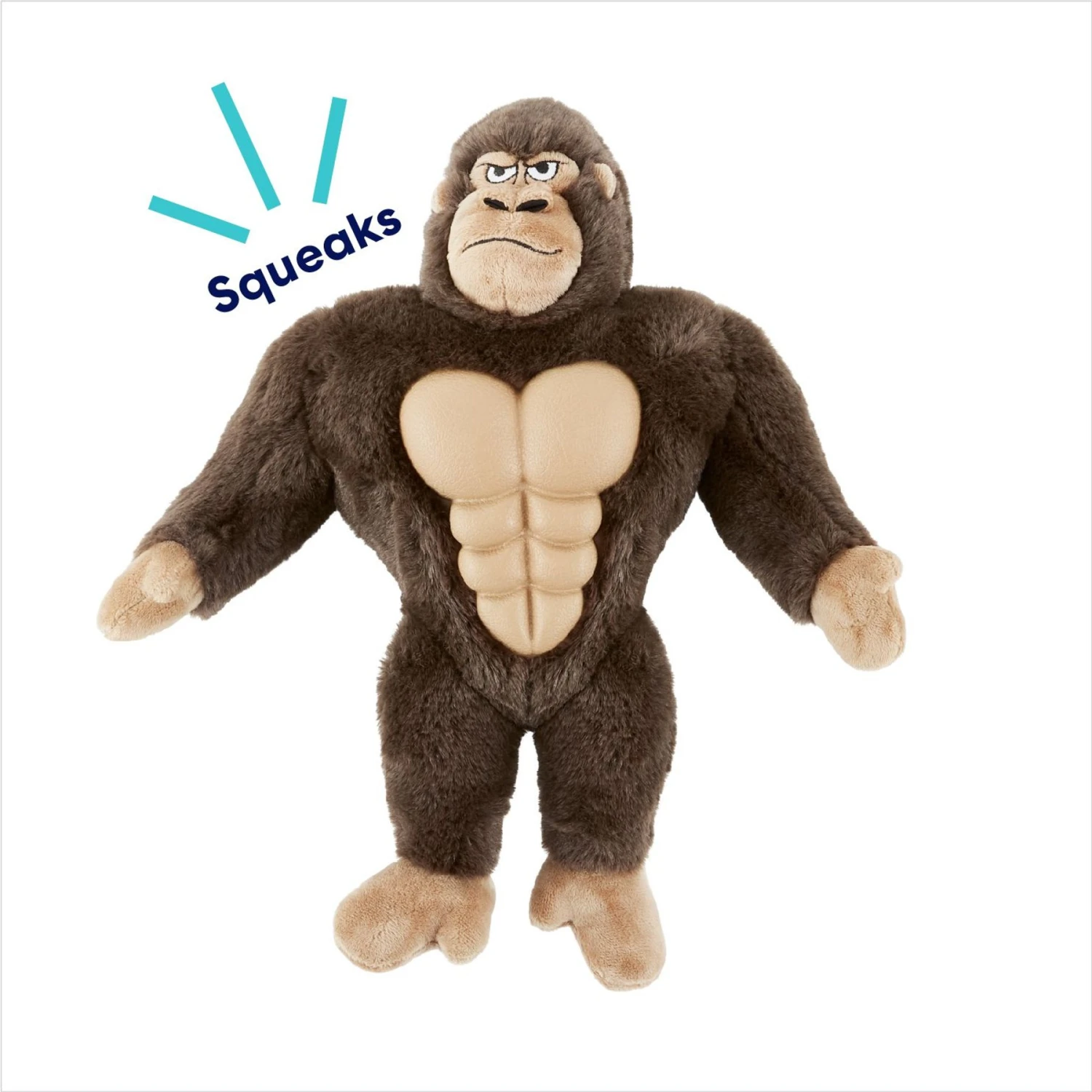 Frisco Gorilla Muscle Plush Squeaky Dog Toy 3 Frisco Gorilla Muscle Plush Squeaky Dog Toy - Image 3