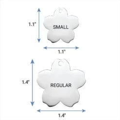 Frisco Stainless Steel Personalized Dog & Cat ID Tag, Flower -Frisco 153002 PT6. AC SS1800 V1540562264