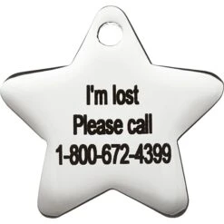 Frisco Stainless Steel Personalized Dog & Cat ID Tag, Star -Frisco 153017 PT4. AC SS1800 V1548964862