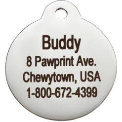 Frisco Stainless Steel Personalized Dog & Cat ID Tag, Paw Print 9 Frisco Stainless Steel Personalized Dog & Cat ID Tag, Paw Print -Frisco 153057 PT3. AC SS1800 V1548964916