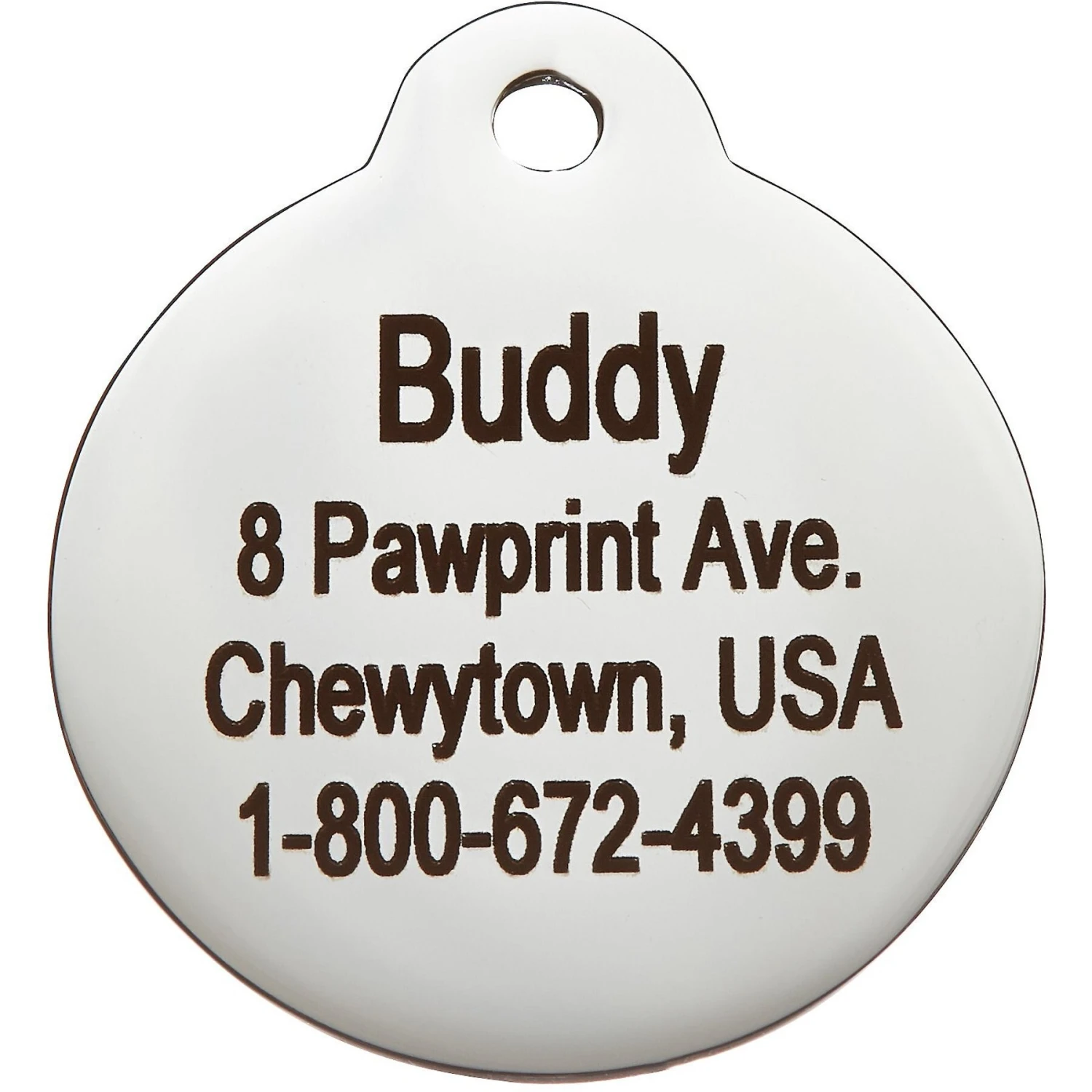 Frisco Stainless Steel Personalized Dog & Cat ID Tag, Paw Print 4 Frisco Stainless Steel Personalized Dog & Cat ID Tag, Paw Print - Image 4
