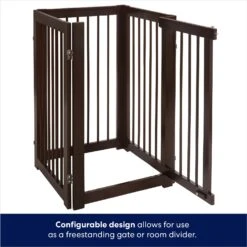 Frisco Deluxe Configurable 4-Panel Wood Dog Gate -Frisco 156793 PT5. AC SS1800 V1671203001