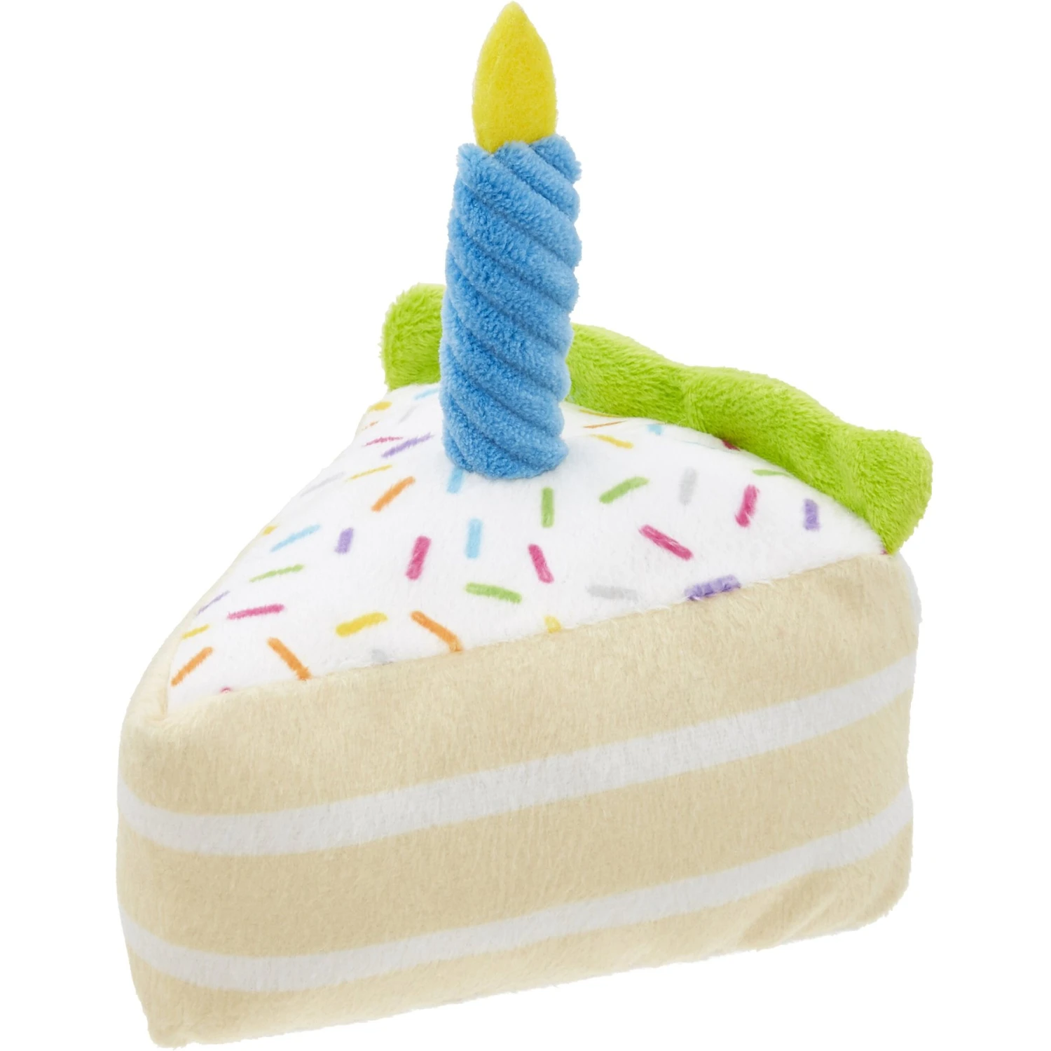 Frisco Birthday Cake Slice Plush Squeaky Dog Toy 1 Frisco Birthday Cake Slice Plush Squeaky Dog Toy