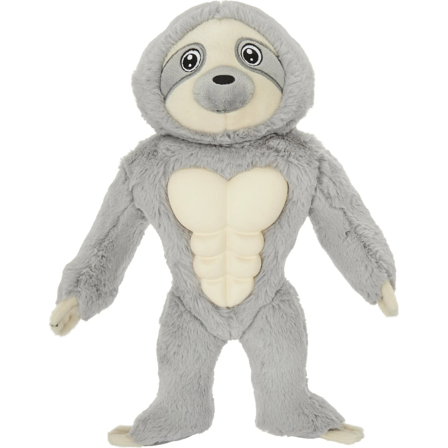 Frisco Sloth Muscle Plush Squeaky Dog Toy 1 Frisco Sloth Muscle Plush Squeaky Dog Toy