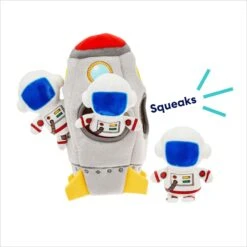 Frisco Rocket Ship Hide & Seek Puzzle Plush Squeaky Dog Toy -Frisco 174753 PT3. AC SS1800 V1695670718