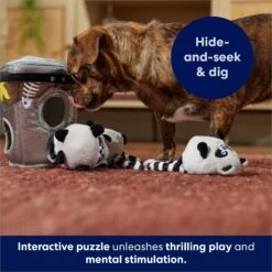 Frisco Trash Can & Raccoons Hide & Seek Puzzle Plush Squeaky Dog Toy -Frisco 174757 PT5. AC SS1800 V1691784248