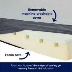 Frisco Cooling Orthopedic Pillow Dog Bed W/Removable Cover -Frisco 210223 PT3. AC SS1800 V1700243663