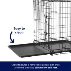 Frisco Heavy Duty Fold & Carry Double Door Collapsible Wire Dog Crate & Mat Kit -Frisco 212618 PT4. AC SS1800 V1667227171