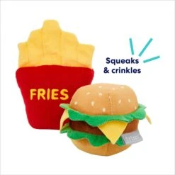 Frisco Burger & Fries Plush Squeaky Dog Toy -Frisco 213822 PT2. AC SS1800 V1695748418