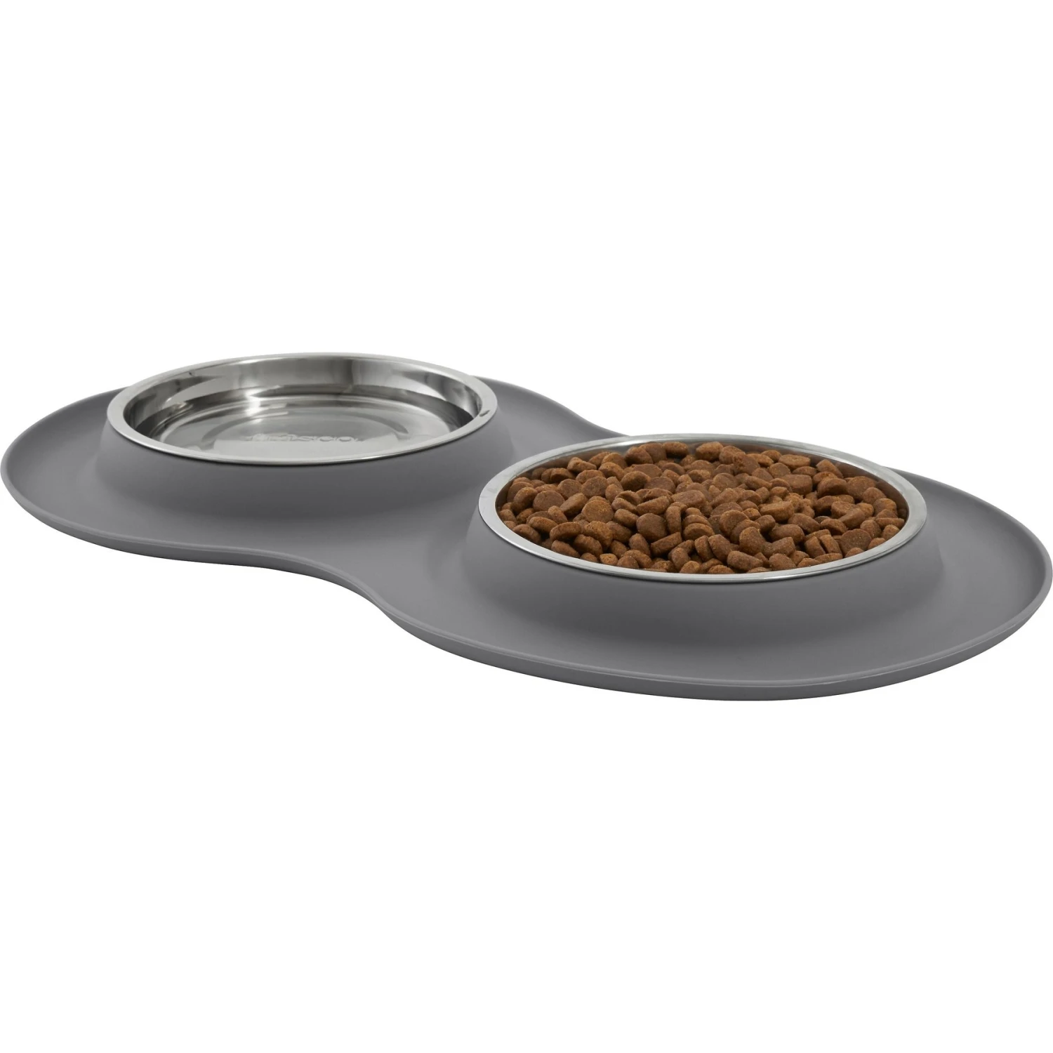 Frisco Double Stainless Steel Pet Bowl With Silicone Mat 3 Frisco Double Stainless Steel Pet Bowl With Silicone Mat - Image 3