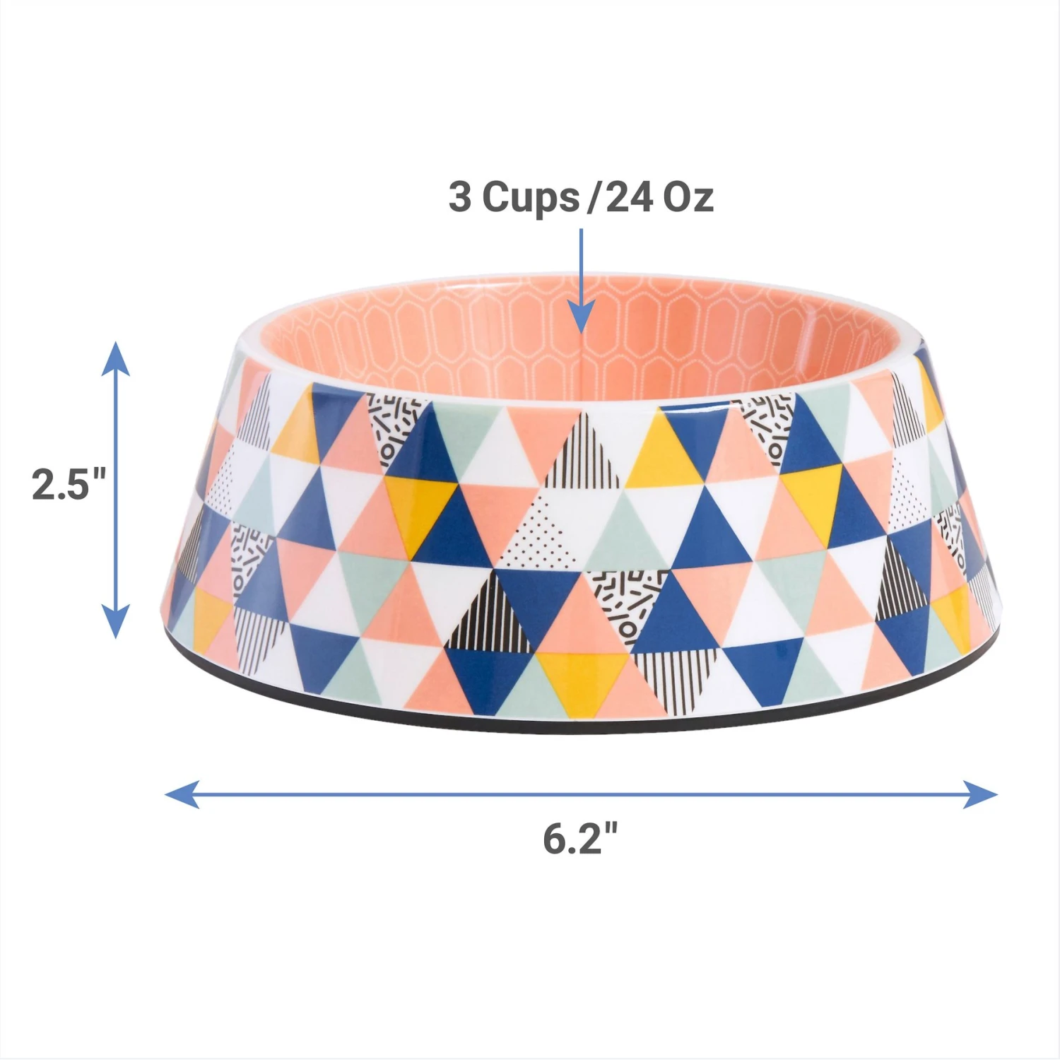 Frisco Colorful Geometric Melamine Bowl 2 Frisco Colorful Geometric Melamine Bowl - Image 2