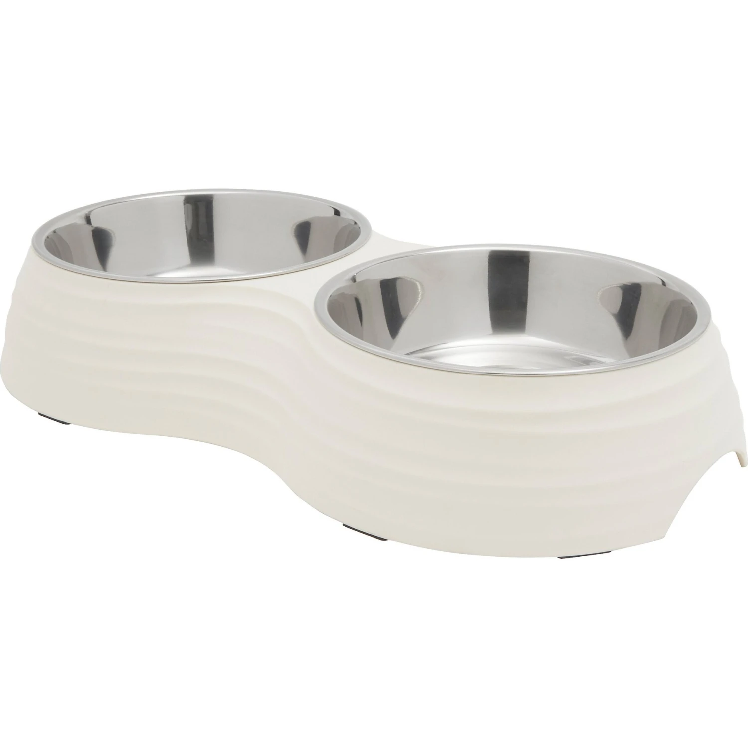 Frisco Stainless Steel Double Dog Bowls With Melamine Stand 1 Frisco Stainless Steel Double Dog Bowls With Melamine Stand