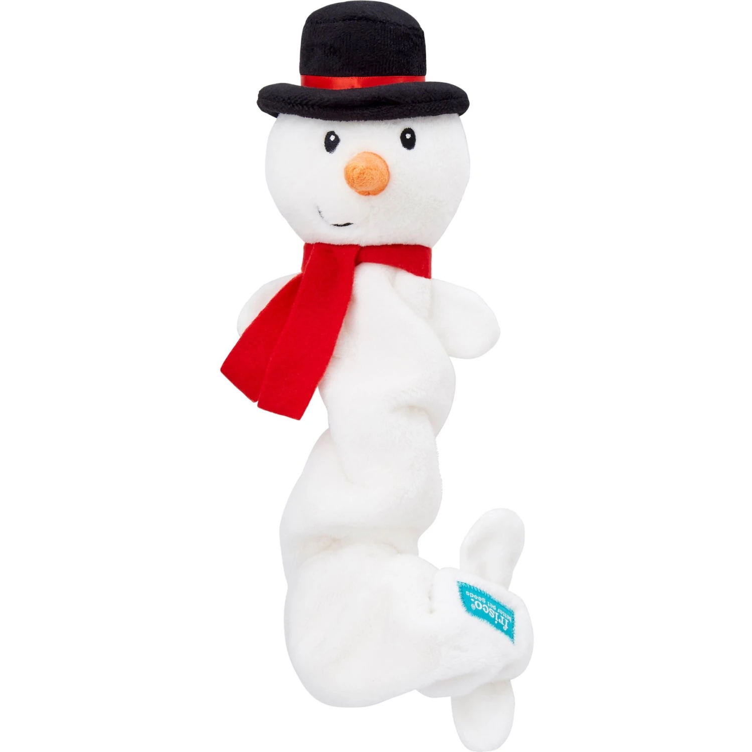 Frisco Holiday Snowman Bungee Plush Squeaky Dog Toy 1 Frisco Holiday Snowman Bungee Plush Squeaky Dog Toy