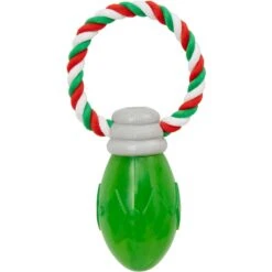 New Arrival 23 Frisco Holiday Christmas Light Rope With TPR Squeaky Dog Toy