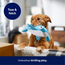 Frisco Hammerhead Shark Ballistic Nylon Plush Squeaky Dog Toy -Frisco 233593 PT4. AC SS1800 V1695748352