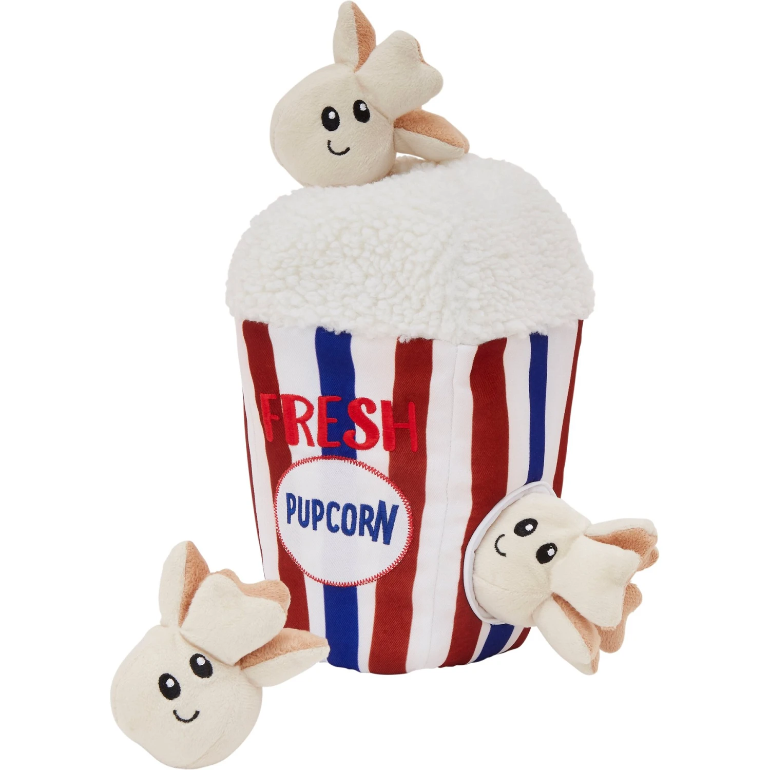 Frisco Zoomies & Chill Popcorn Hide & Seek Puzzle Plush Squeaky Dog Toy 1 Frisco Zoomies & Chill Popcorn Hide & Seek Puzzle Plush Squeaky Dog Toy