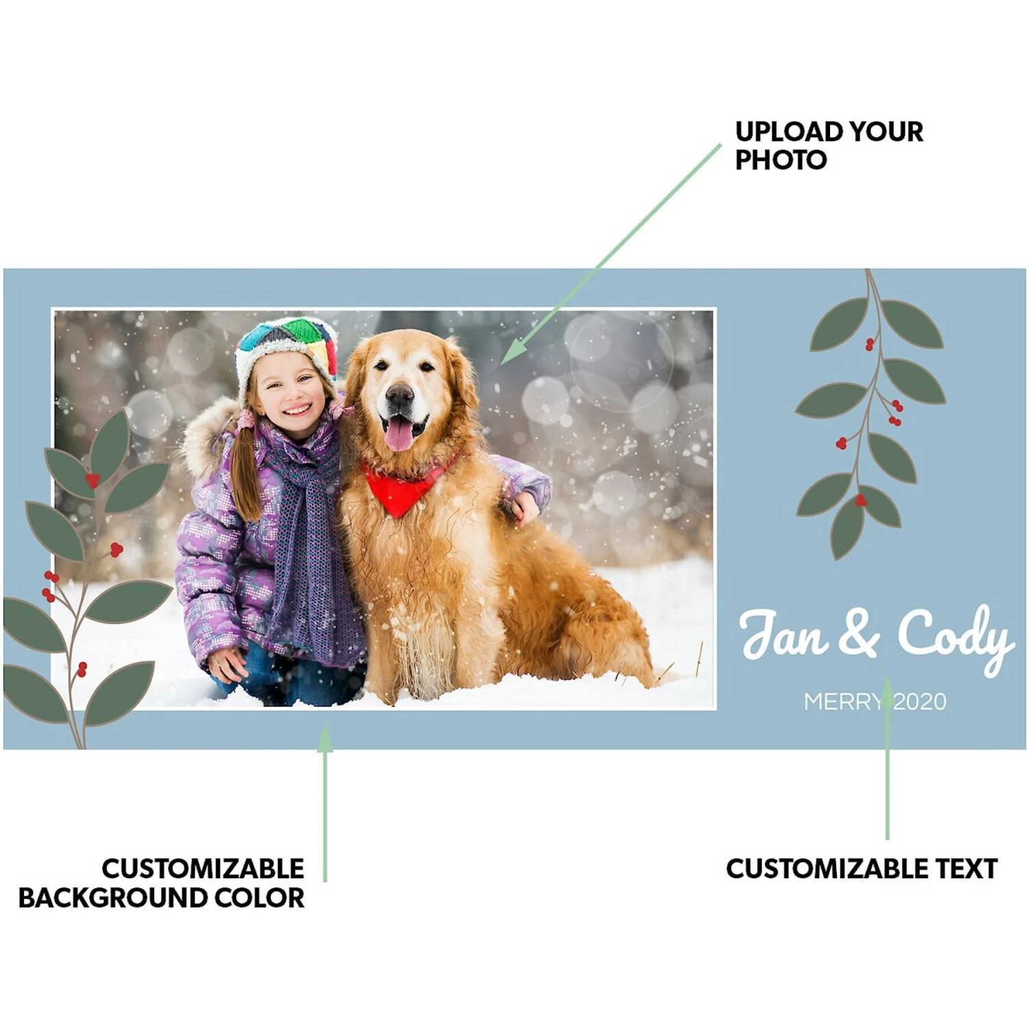 Frisco Berry Garland Personalized Coffee Mug, 11-oz 2 Frisco Berry Garland Personalized Coffee Mug, 11-oz - Image 2