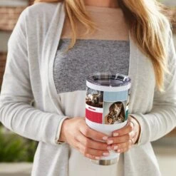 Frisco Double Walled Colored Dots Personalized Tumbler, 30-oz Cup -Frisco 249349 PT4. AC SS1800 V1608342142