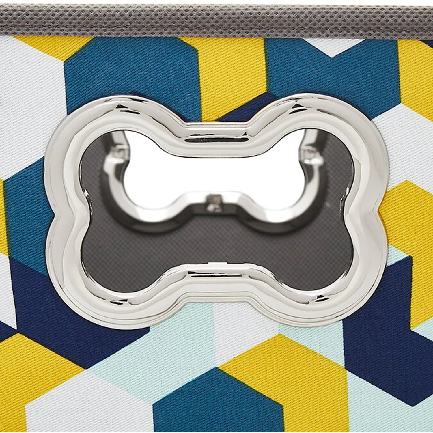 Frisco Rectangle Collapsible Pet Toy Storage Bin, Yellow Geometric 5 Frisco Rectangle Collapsible Pet Toy Storage Bin, Yellow Geometric - Image 5