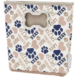 Frisco Rectangle Collapsible Pet Toy Storage Bin, Tan Novelty Paws -Frisco 250581 PT1. AC SS1800 V1613773583