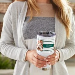 Frisco Double Walled Preppy Stripes Personalized Tumbler, 30-oz Cup -Frisco 250751 PT4. AC SS1800 V1610774844