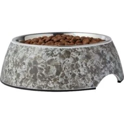 Frisco Black Marble Design Stainless Steel Dog & Cat Bowl -Frisco 253048 PT3. AC SS1800 V1616526484