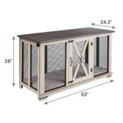 Frisco "Denver" Dog Crate Credenza & Mat Kit -Frisco 255326 PT2. AC SS1800 V1682698710