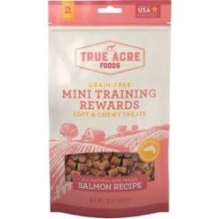 Frisco Fetch Squeaking Colorful Tennis Ball Dog Toy & True Acre Foods Salmon Recipe Mini-Training Rewards Grain-Free Soft & Chewy Dog Treats -Frisco 255469 PT3. AC SS1800 V1602691292