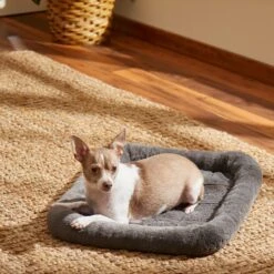 Frisco Fold & Carry Single Door Collapsible Wire Dog Crate & Frisco Quilted Plush Dog Crate Mat 9 Frisco Fold & Carry Single Door Collapsible Wire Dog Crate & Frisco Quilted Plush Dog Crate Mat -Frisco 255501 PT4. AC SS1800 V1604097719