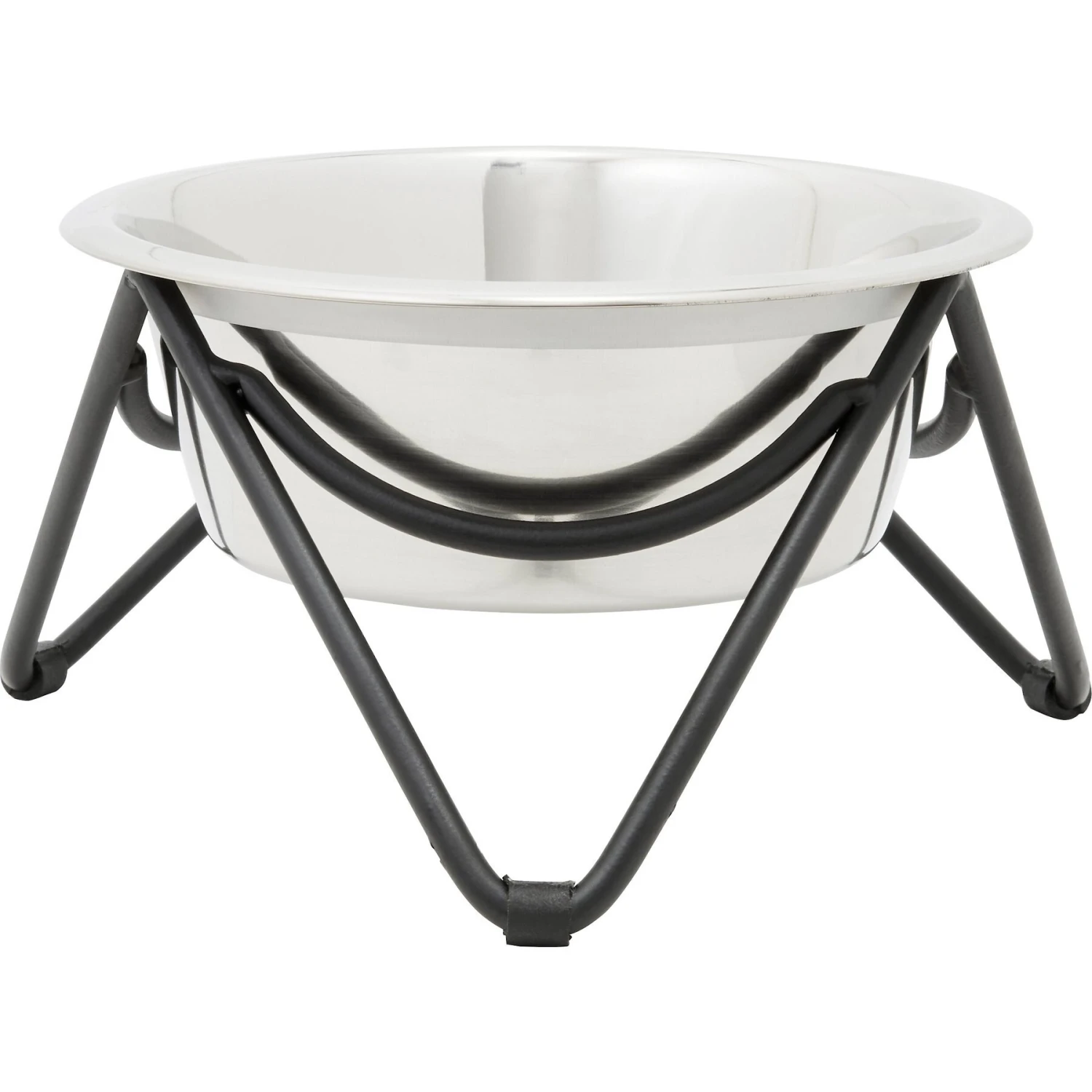 Frisco Triangle Iron Non-Skid Elevated Dog & Cat Bowl 1 Frisco Triangle Iron Non-Skid Elevated Dog & Cat Bowl