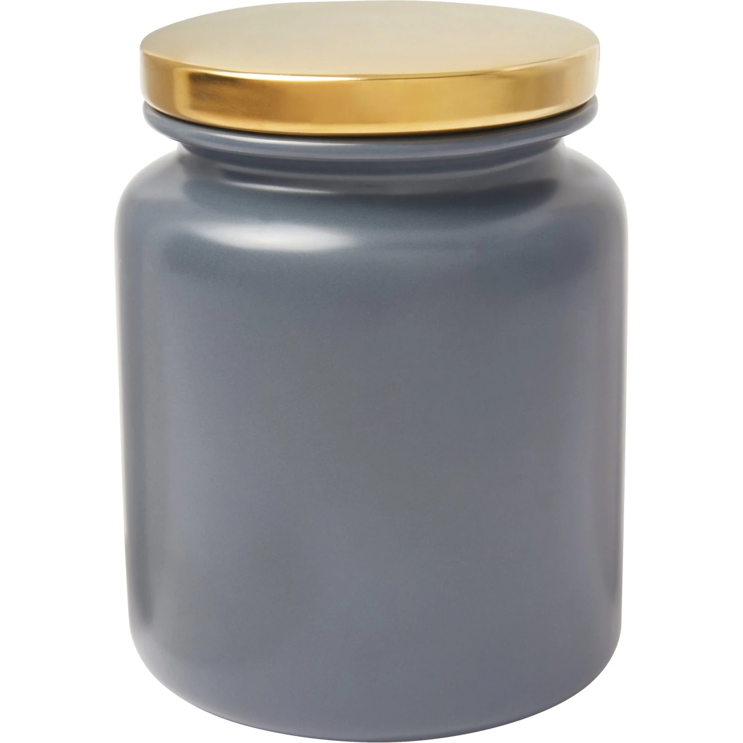 Frisco Modern Gold Rim Ceramic Treat Jar 1 Frisco Modern Gold Rim Ceramic Treat Jar