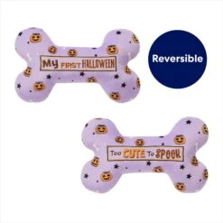 Frisco Halloween My First Halloween Bone Reversible Plush Squeaky Dog Toy -Frisco 270452 PT2. AC SS1800 V1689877614