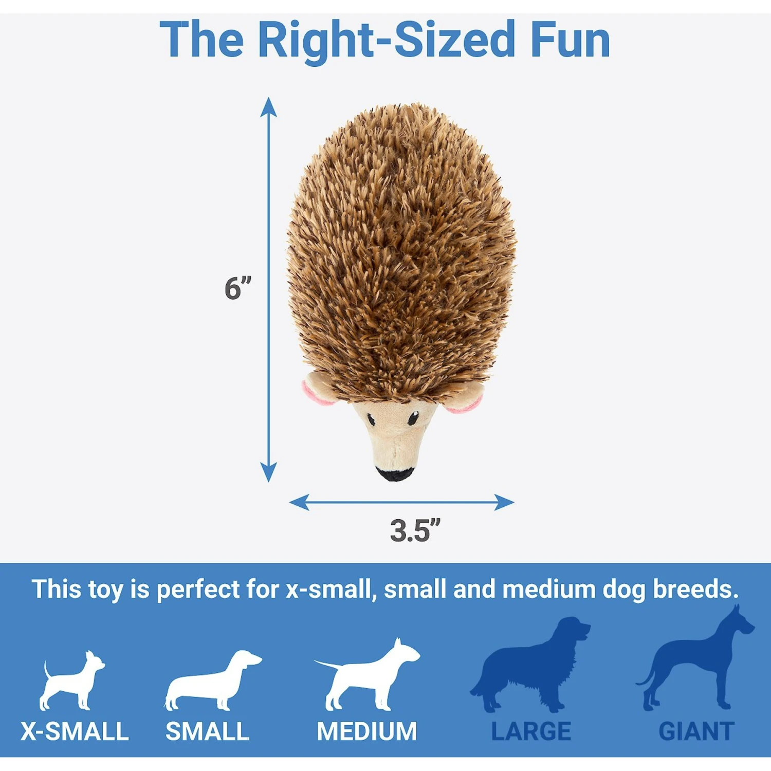 Frisco Camping Hedgehog Plush Squeaky Dog Toy 2 Frisco Camping Hedgehog Plush Squeaky Dog Toy - Image 2