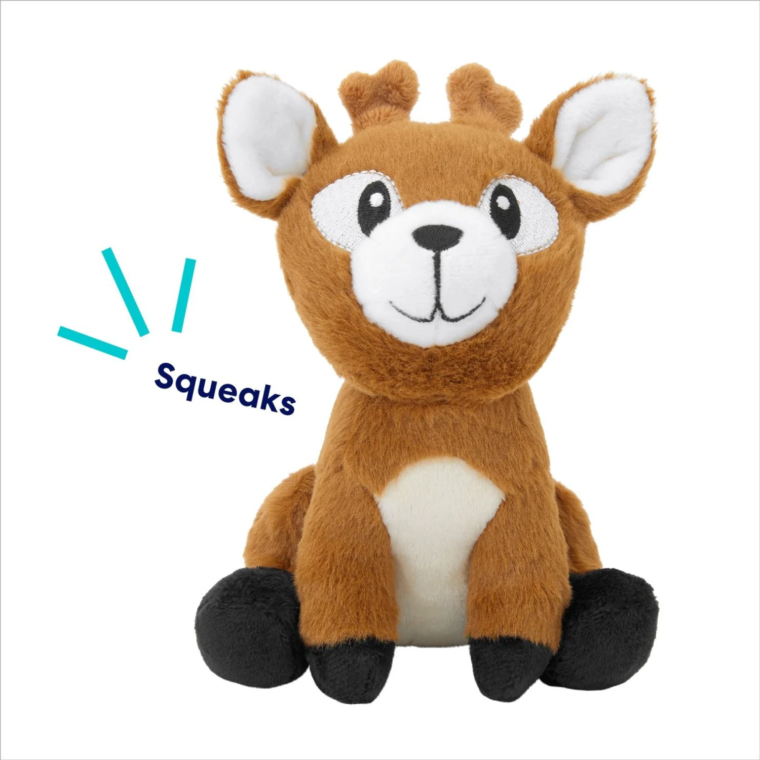 Frisco Camping Deer Plush Squeaky Dog Toy 3 Frisco Camping Deer Plush Squeaky Dog Toy - Image 3