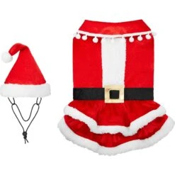 Frisco Mrs. Claus Dog & Cat Costume 9 Frisco Mrs. Claus Dog & Cat Costume -Frisco 276150 PT4. AC SS1800 V1631573670