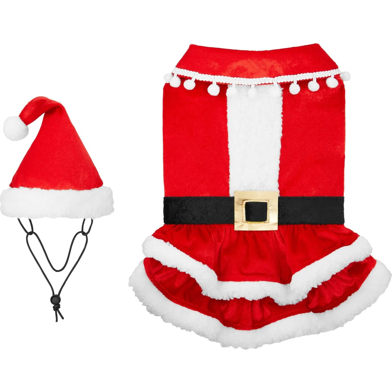 Frisco Mrs. Claus Dog & Cat Costume 4 Frisco Mrs. Claus Dog & Cat Costume - Image 4