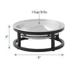 Frisco Elevated Stainless Steel Dish Cat Bowl, 1 Cup 8 Frisco Elevated Stainless Steel Dish Cat Bowl, 1 Cup -Frisco 277517 PT1. AC SS1800 V1628862726