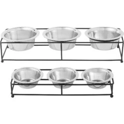 Frisco Multi Pet Feeding 3-Bowls Straight Stainless Steel Dog & Cat Bowl 11 Frisco Multi Pet Feeding 3-Bowls Straight Stainless Steel Dog & Cat Bowl -Frisco 277568 PT5. AC SS1800 V1627936036