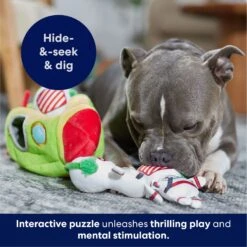 Frisco Holiday Rocket Ship Hide & Seek Puzzle Plush Squeaky Dog Toy -Frisco 287101 PT5. AC SS1800 V1695659151