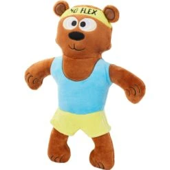 Frisco Fitness Bear Reversible Plush Squeaky Dog Toy