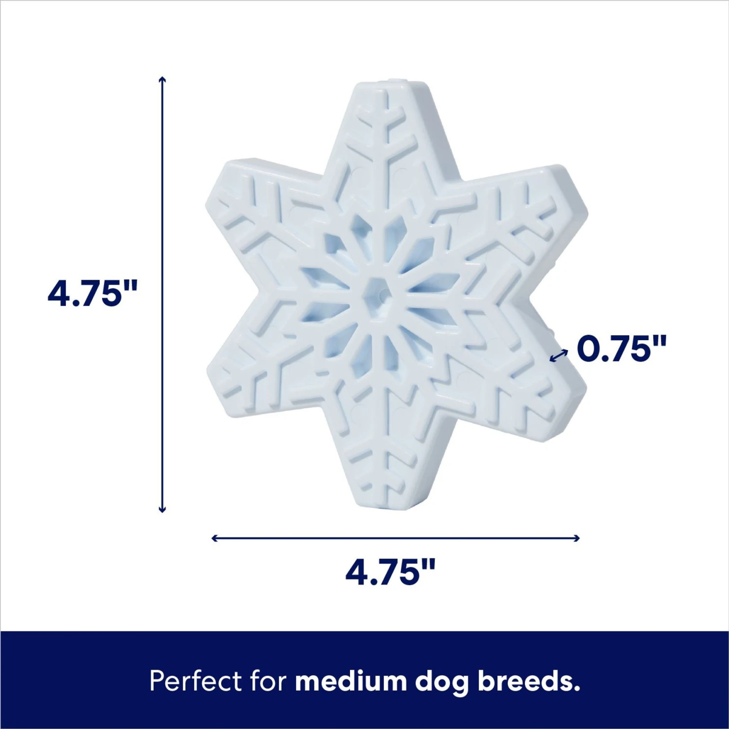 Frisco Holiday Nylon Snowflake Dog Chew Toy, Peanut Butter Flavor, Medium 2 Frisco Holiday Nylon Snowflake Dog Chew Toy, Peanut Butter Flavor, Medium - Image 2