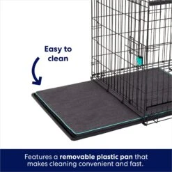 Frisco Heavy Duty Enhanced Lock Sliding Double Door Fold & Carry Wire Dog Crate & Mat Kit 11 Frisco Heavy Duty Enhanced Lock Sliding Double Door Fold & Carry Wire Dog Crate & Mat Kit -Frisco 297461 PT4. AC SS1800 V1633115628