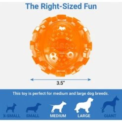 Frisco Fetch Squeaky TPR Ball Dog Toy & Bones & Chews Pig Ear Chews Dog Treats -Frisco 297964 PT2. AC SS1800 V1623255143