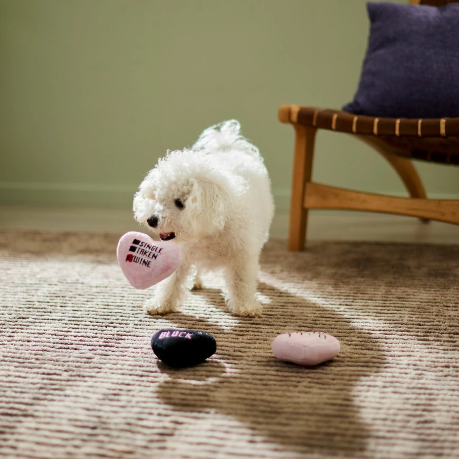 Frisco Valentine Anti-Valentine Hearts Plush Squeaky Dog Toy 3 Frisco Valentine Anti-Valentine Hearts Plush Squeaky Dog Toy - Image 3