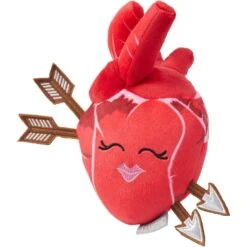 Frisco Valentine Anatomical Heart Plush Squeaky Dog Toy