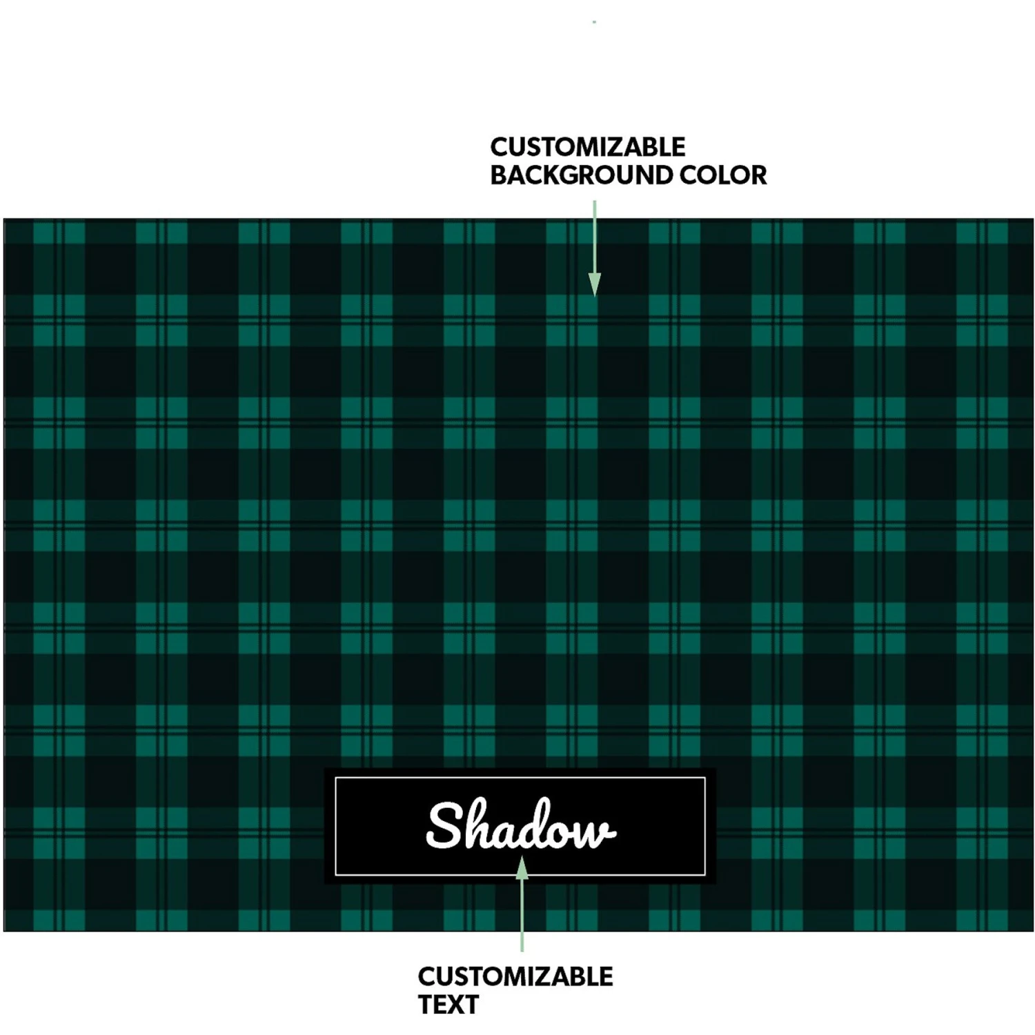 Frisco Plaid Personalized Dog & Cat Placemat 2 Frisco Plaid Personalized Dog & Cat Placemat - Image 2