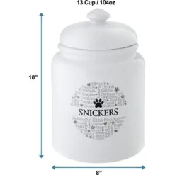 Frisco Ceramic Paw Personalized Treat Jar, 13 Cup, 104oz 7 Frisco Ceramic Paw Personalized Treat Jar, 13 Cup, 104oz -Frisco 301183 PT1. AC SS1800 V1631279786