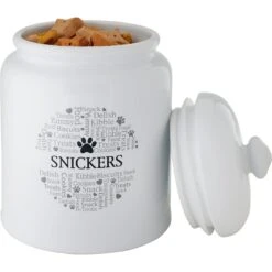 Frisco Ceramic Paw Personalized Treat Jar, 13 Cup, 104oz 9 Frisco Ceramic Paw Personalized Treat Jar, 13 Cup, 104oz -Frisco 301183 PT3. AC SS1800 V1630552006
